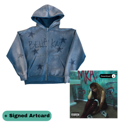 "Bella Kay - Zip Hoodie" + "My Reckless Abandon" Album Digital Download with Signed Artcard | Bella Kay
