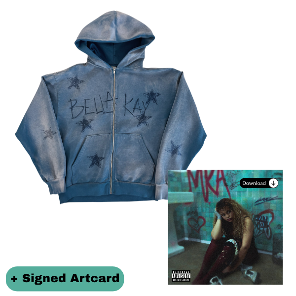 "Bella Kay - Zip Hoodie" + "My Reckless Abandon" Album Digital Download with Signed Artcard | Bella Kay