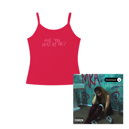 "Are You Mad At Me? - Tank Top" + "My Reckless Abandon" Album Digital Download with Signed Artcard