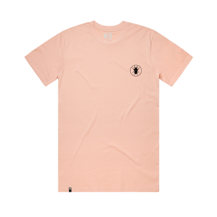 Golden Features Pink Stag Beetle Tee