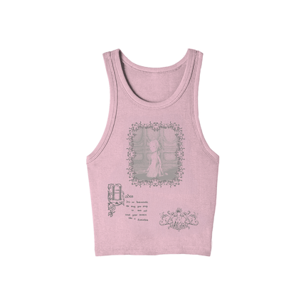 Circle Pink Ribbed Tank | Melanie Martinez