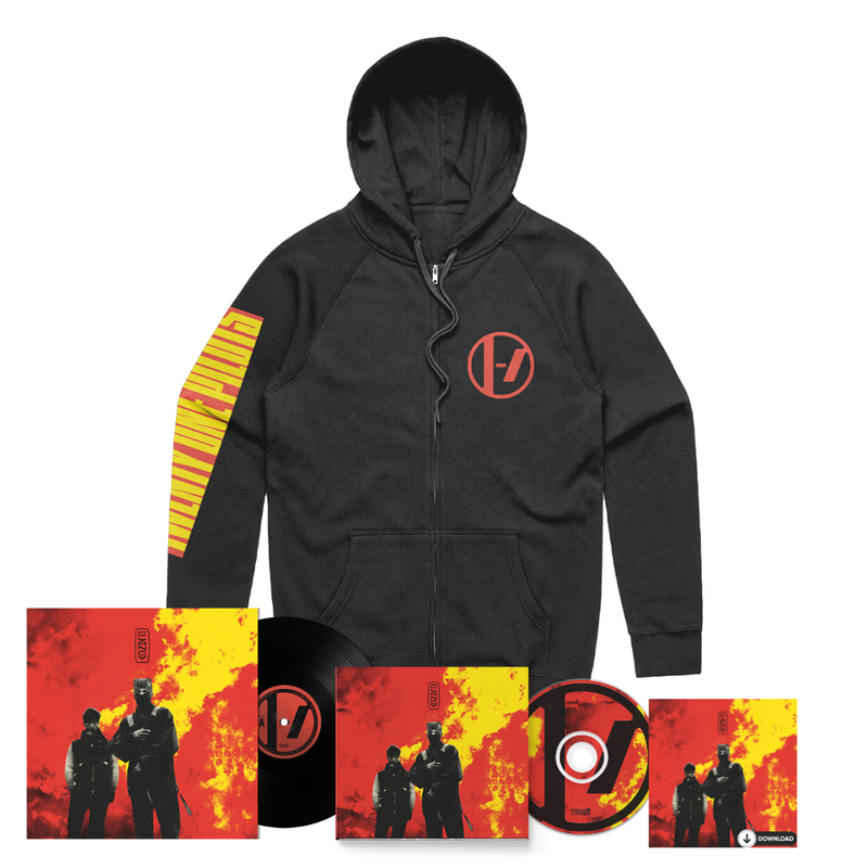 CLANCY BLOCKSLEEVE ZIP UP HOODIE CHOICE OF MUSIC Twenty One Pilots Warner Music Australia Store