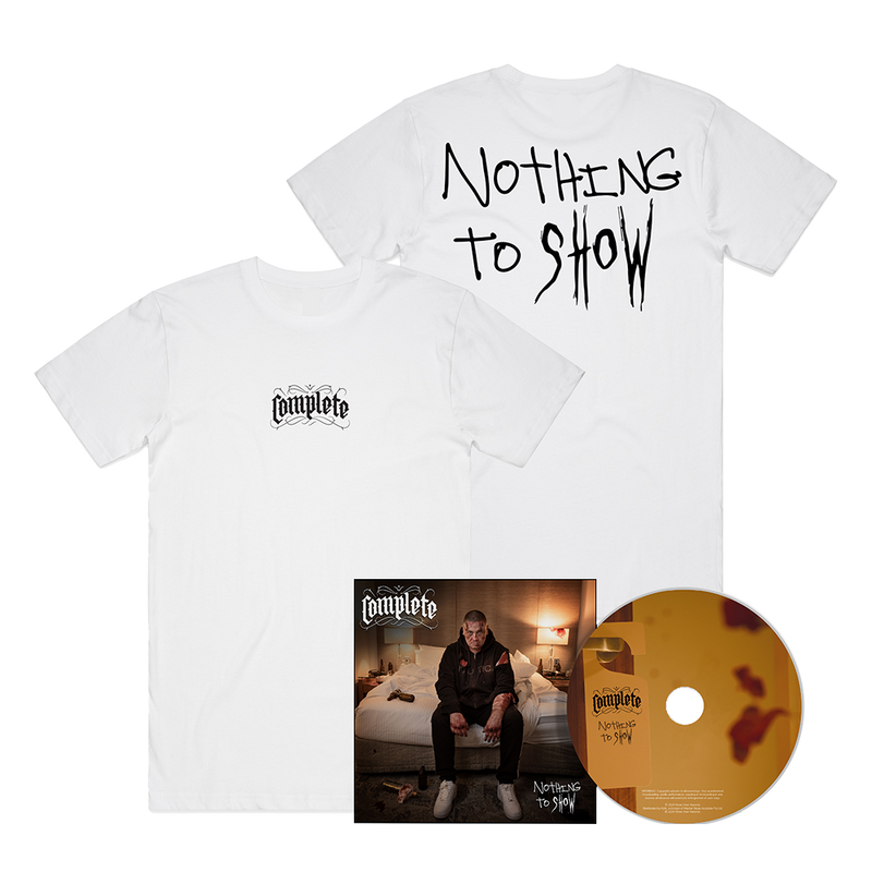 White T-Shirt + Nothing To Show CD | Complete