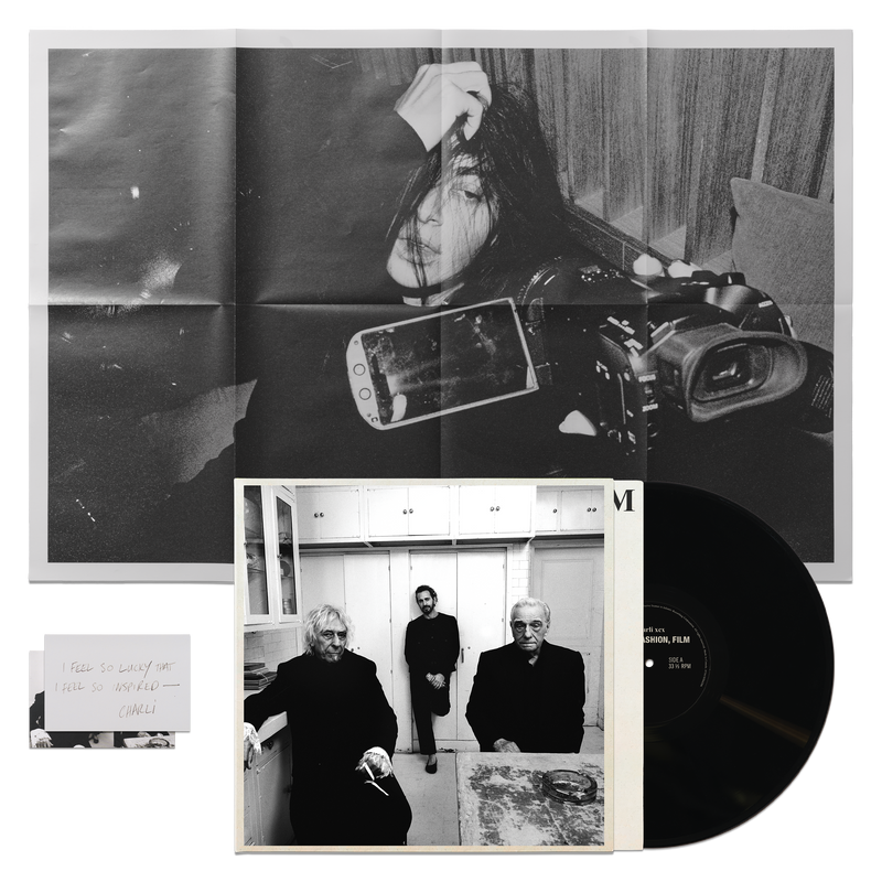 charli xcx music, fashion, film black vinyl