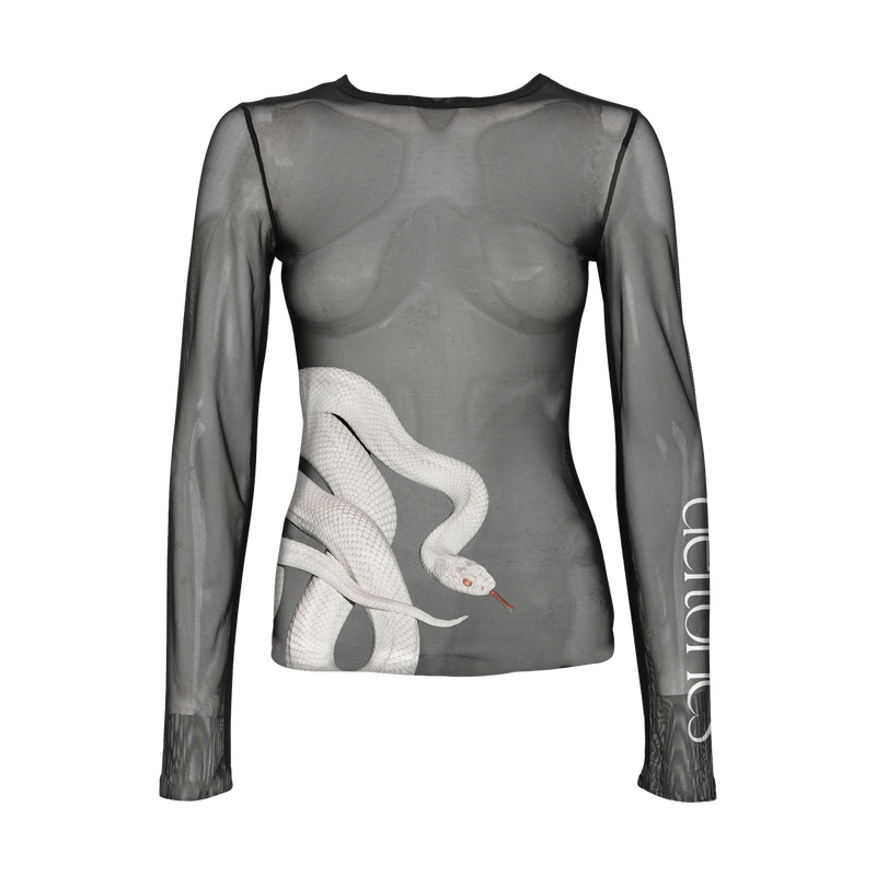 snake logo mesh longsleeve | Deftones