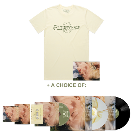 Florescence T-Shirt with Choice of Music & Signed Art Card