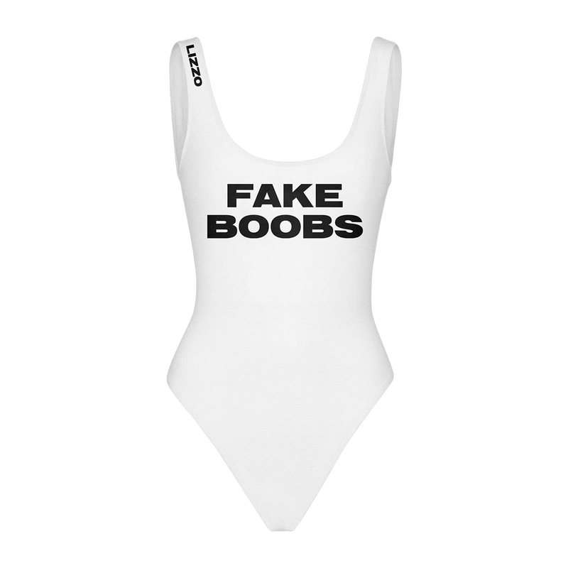 Fake Boobs/Ass White Swimsuit