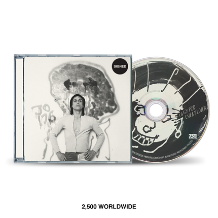 Iggy Pop EVERY LOSER Raymond Pettibon Album Cover Autographed CD