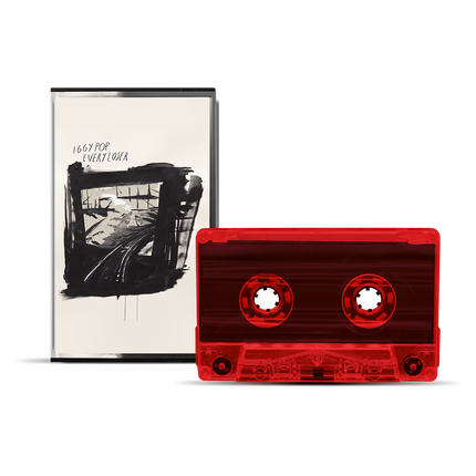 Iggy Pop EVERY LOSER Transparent Blood Red Cassette