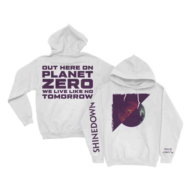 Planet Zero White Hoodie + CD