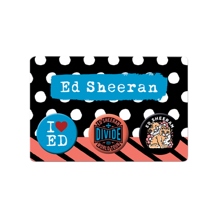 Ed Sheeran Button Badge Set