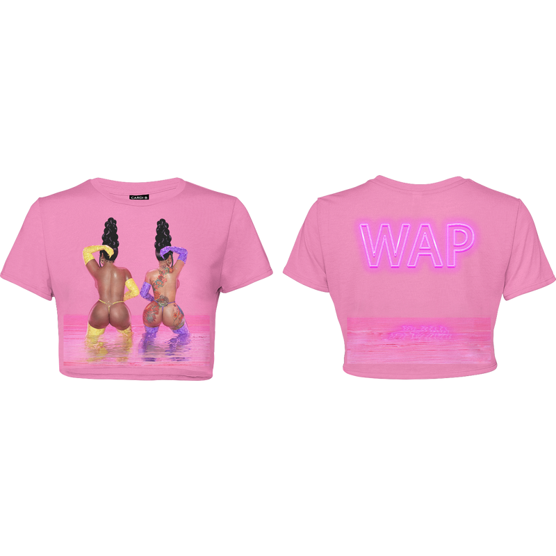 WAP (Water Art) Crop Top (Pink) + Digital Single