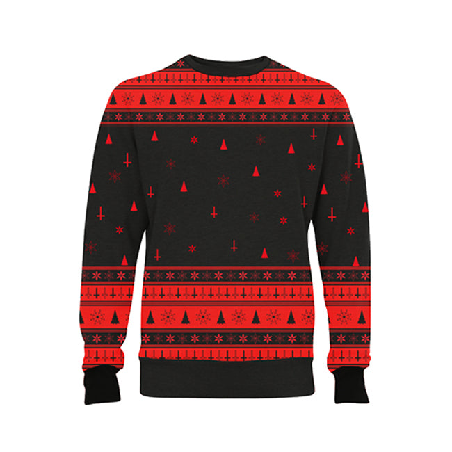 Emo Christmas Jumpers Gothic Christmas Sweater Ho Ho Ho Santa