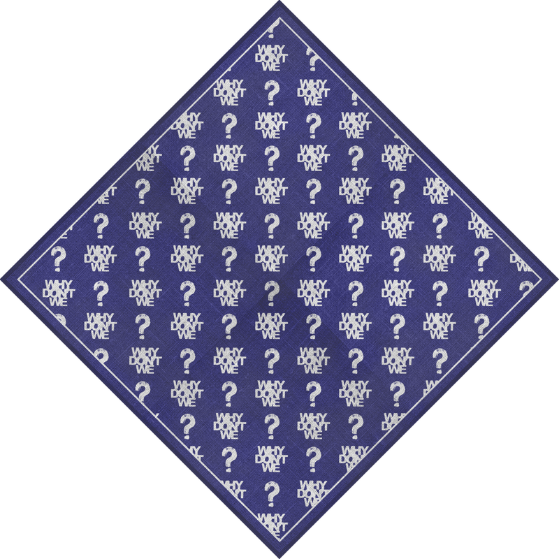 Logo Pattern Purple Bandana