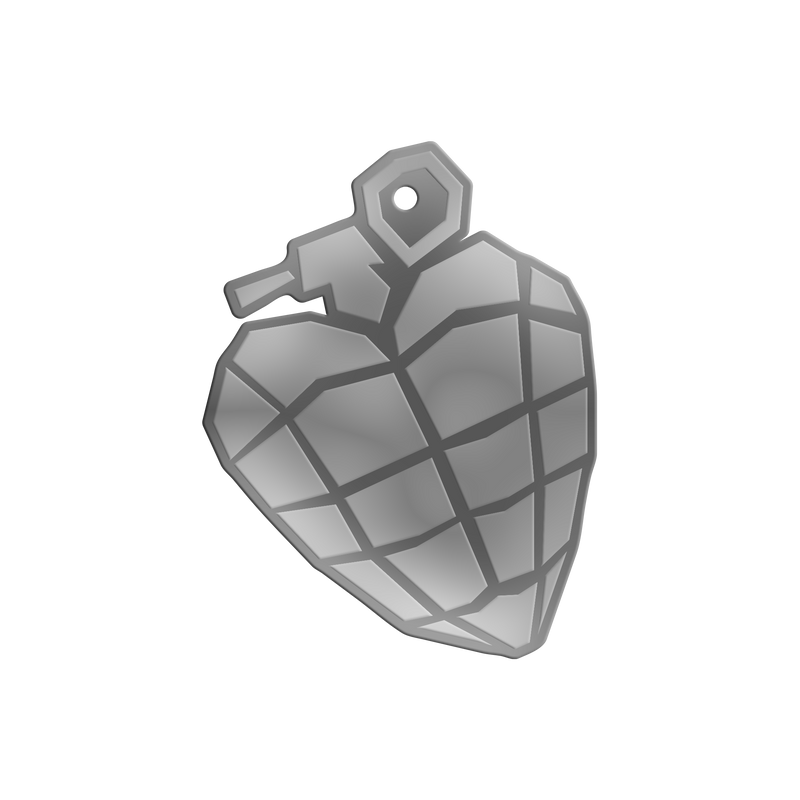 Heart Grenade Ornament