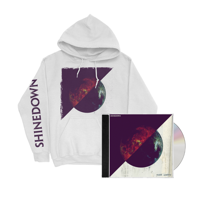 Planet Zero White Hoodie + CD