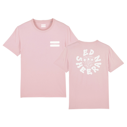 Ed Sheeran Equals A Bunch Of Flowers T-Shirt Pink