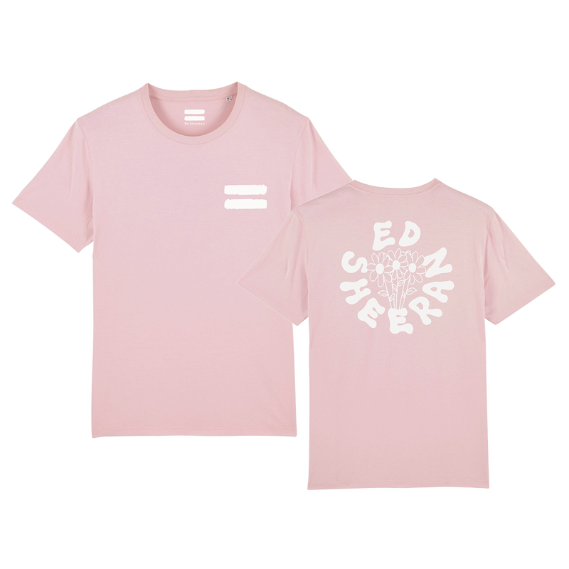 Ed Sheeran Equals A Bunch Of Flowers T-Shirt Pink