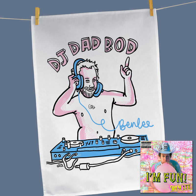 I'M FUN! DJ Dad Bod Tea Towel + Download