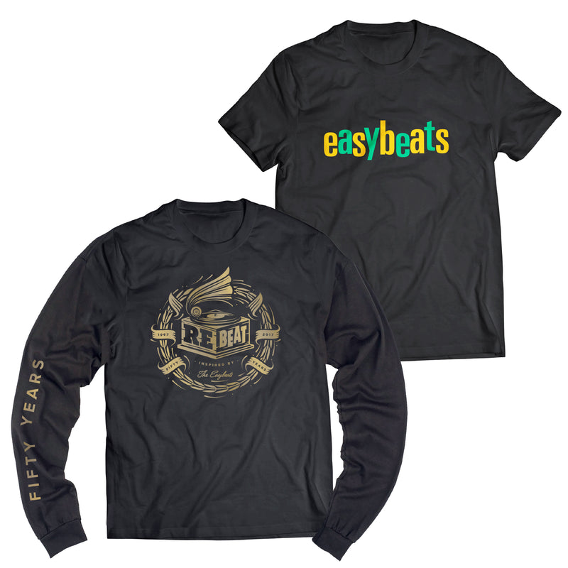 The Easybeats - The Rebeat Longsleeve &  The Easybeats Black Shirt