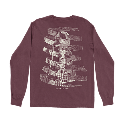 Spiral Majesty Longsleeve Burgundy T-Shirt + FEET OF CLAY Download
