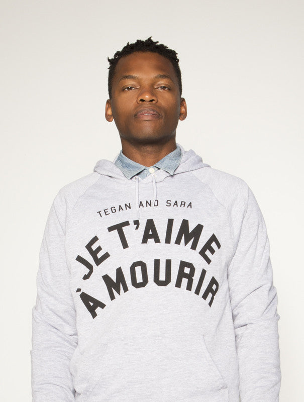 Love You French Pullover Hoodie (Heather Grey)