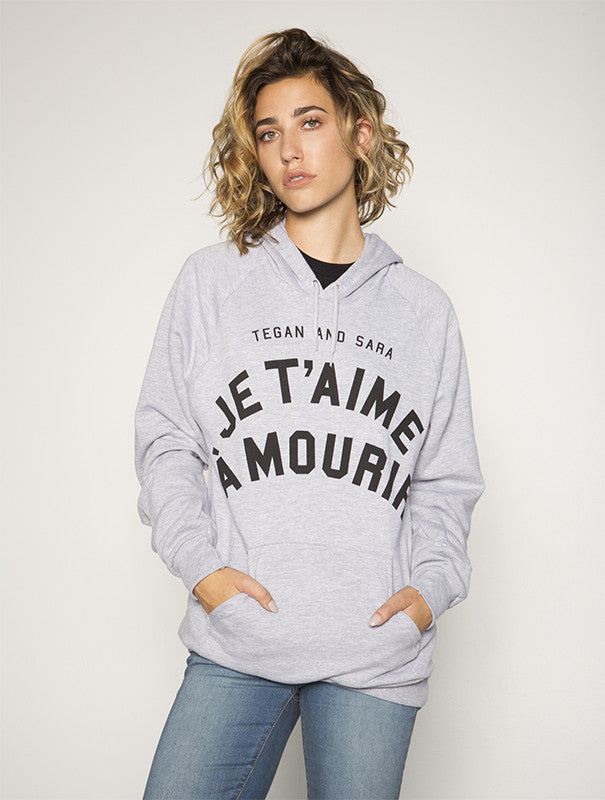 Love You French Pullover Hoodie (Heather Grey)