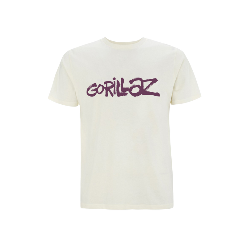 Gorillaz Graffiti Logo T-Shirt Natural