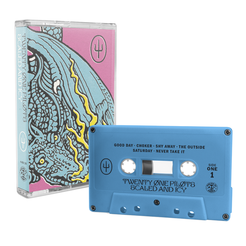 twenty one pilots scaled and icy blue cassette