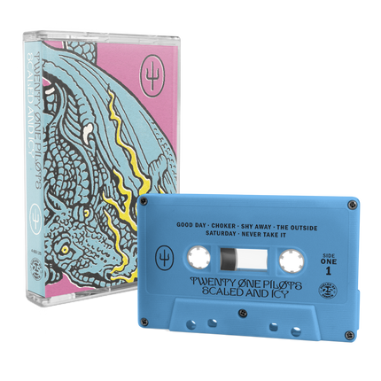 twenty one pilots scaled and icy blue cassette