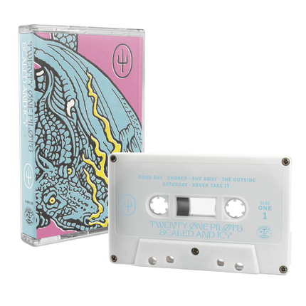 twenty one pilots scaled and icy white cassette