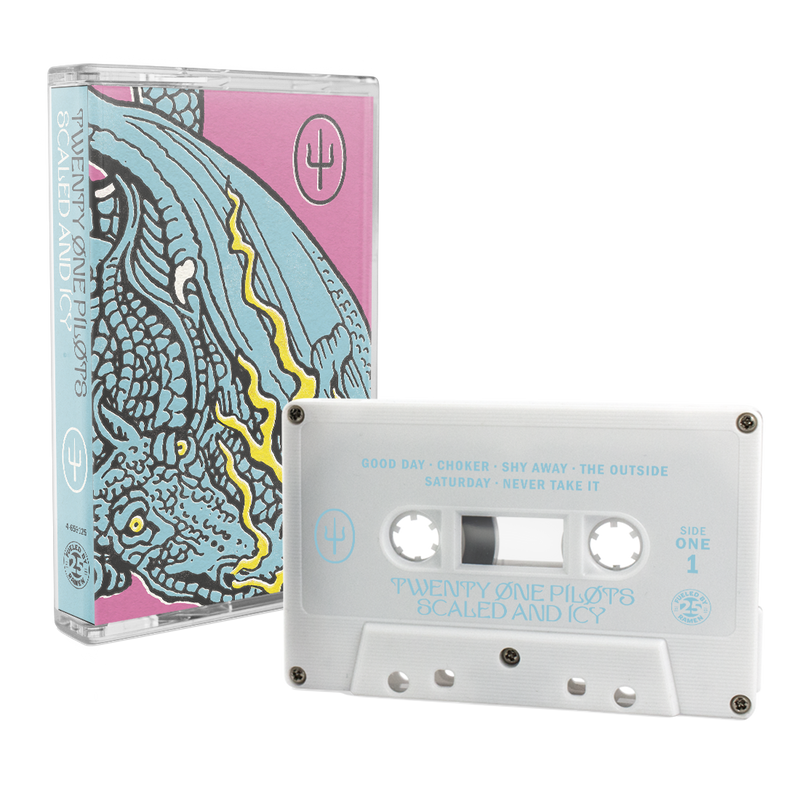 twenty one pilots scaled and icy white cassette