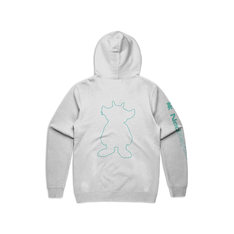 Outline Pullover Hoodie (White)
