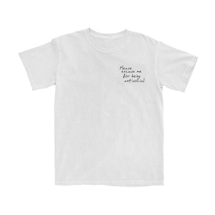 Please Excuse Me T-Shirt (White) + Digital Album