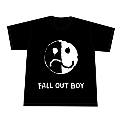 Fall Out Boy Smile/Frown Logo T-Shirt (Puff Print)