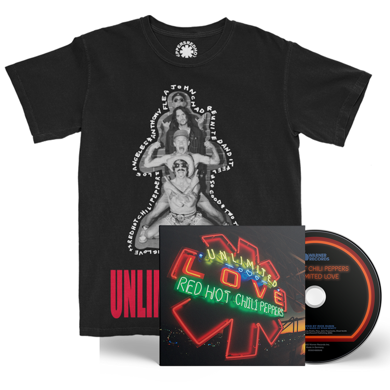 Red Hot Chili Peppers Unlimited Love CD + T-Shirt Bundle
