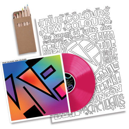 True Colours, New Colours - Pink Vinyl + Colouring In Pack