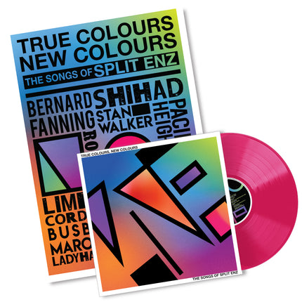 True Colours, New Colours - Pink Vinyl + A2 Tribute Poster