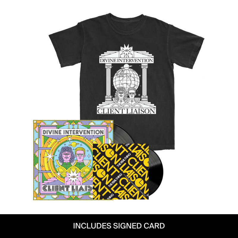 Divine Intervention Vinyl, 7" + T-Shirt Bundle (Includes Signed Card)