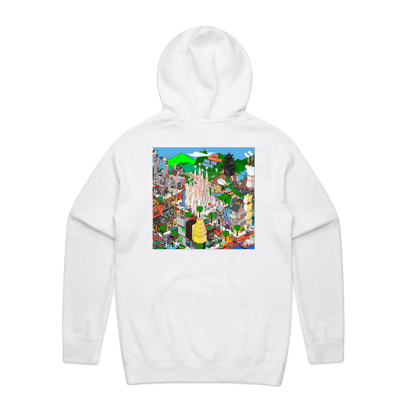 Fix Yourself, Not The World Album Art Hoodie White