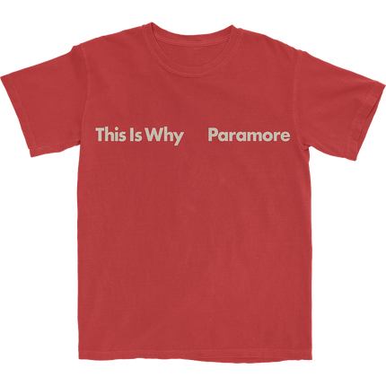 Paramore This Is Why Red Album Tee